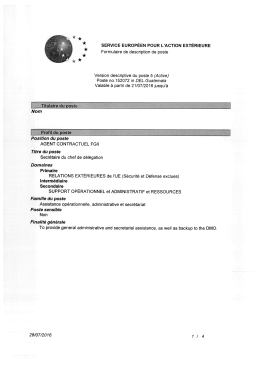 Page 1 SERVICE EUROPÉEN POUR L`ACTION EXTÉRIEURE