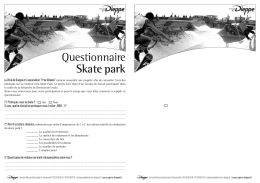 Questionnaire Skate park