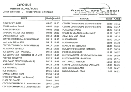 CYPO BUS DESSERTE VILLAGE / PLAGE àball