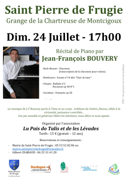 Affiche JF Bouvery