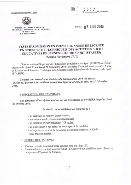 télécharger le document - Université Cheikh Anta Diop de Dakar
