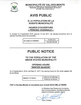 Télécharger - Municipalité de Val-des