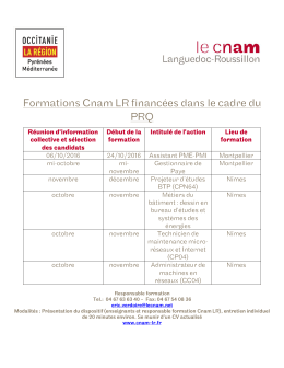 Page 1 0CCİTANİE LA R&Eacute;GION |G C03AAM Pyr&eacute;n&eacute;es Languedoc