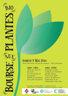 plantes - Kraizschouschteschgaart