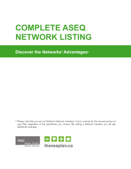 complete aseq network listing
