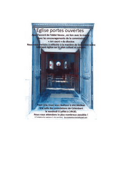Portes ouvertes Eglise