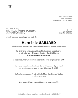 Herminie GAILLARD