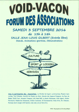 Page 1 SAMED 3 SEPTEMBRE 2O16 de 15h à 18h SALLE JEAN