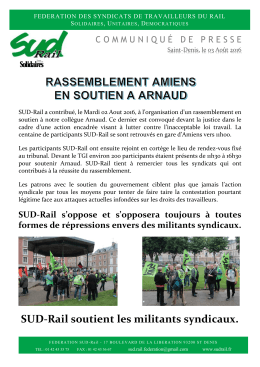 Com Presse rassemblement Amiens