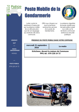 Poste Mobile de la Gendarmerie