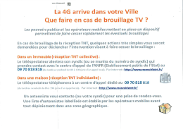 La 4G arrive dans votre Ville Que faire en cas de