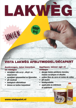 Vista Lakweg Afbijtmiddel