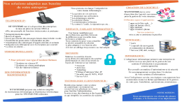 . Nos solutions adapt&eacute;es aux besoins de votre entreprise