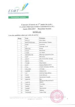 Page 1 E 5 // 77 - = - &Eacute;cole sup&eacute;rieure Multinationale des