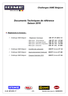 CIB Documents techniques de référence 2016