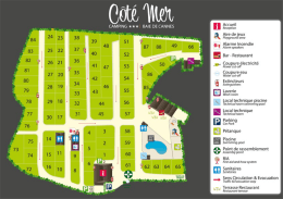 Plan du camping - camping bord de mer
