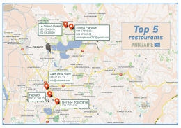 Carte des restaurants à Tana