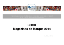 BOOK Magazines de Marque 2014