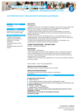 Code Rome : F1602 Eligible CPF - Demandeurs d`emploi