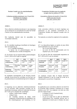 (PC 216) Collectieve arbeidsovereenkomst van 10 juni 2016