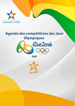 Page 1 Agenda des compétitions des Jeux Olympiques Page 2