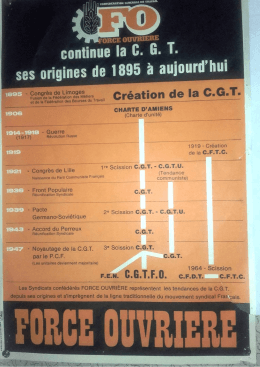 Affiche HISTOIRE de la CGT