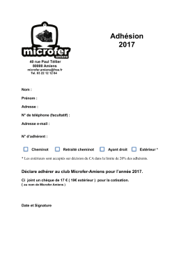 adhesion 2017 - Microfer Amiens