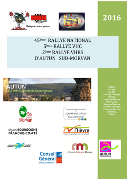 Rallye National d`Autun Sud-Morvan - Forum