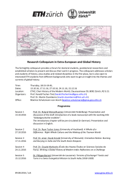 Research Colloquium in Extra-European and Global History