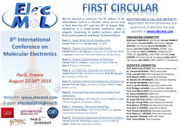 1st circular ElecMol16 - Iramis