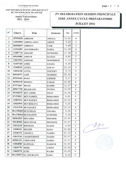 Page 1 UNIVIIRSITII) E SOUIS SIT page : 1 /3             .A       &ndash; &ndash; INST