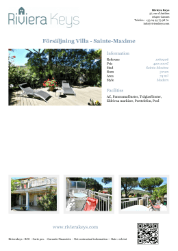 Försäljning Villa - Sainte-Maxime