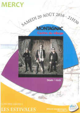 20 ao&ucirc;t - Concert blues/rock &agrave; Montagnac.