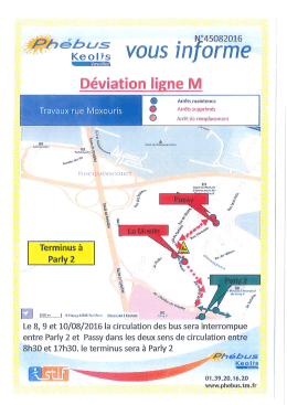 Page 1 °45082016 *: vous införſfie Versailles Déviation ligne M