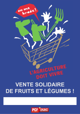vente solidaire de fruits et légumes