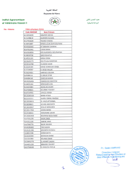 Page 1 ةيبرغملا ةكلمملا Royaume du Maroc ملاعلا اهرب Institut