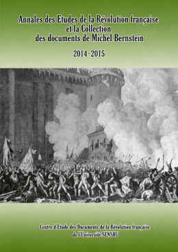 Page 1 Annales des Etudes de la Révolution française et la