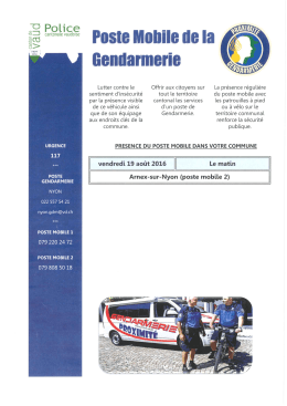 Poste mobile - Arnex-sur-Nyon