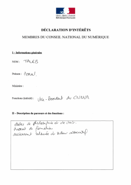document - Conseil National du Num&eacute;rique