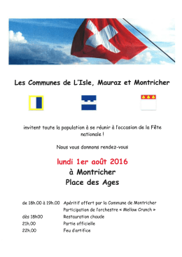 Page 1 Les Communes de L`Isle, Mauraz et Montricher L -