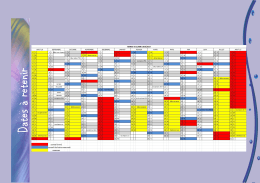 Dates &agrave; retenir