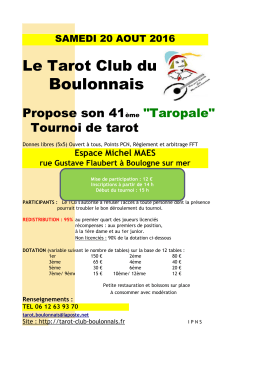 taropale 20/08/2016 - Tarot Club du Boulonnais