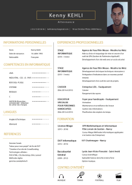 CV - Kenny KEHLI