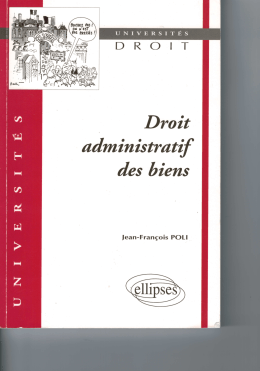 Droit administratif des biens