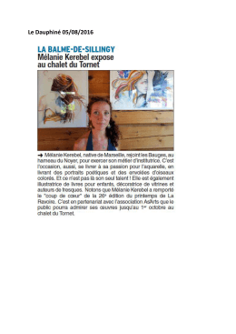 Le Dauphiné 05/08/2016
