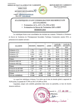 PDF - 550.2 ko - Office du Baccalaur&eacute;at du Cameroun