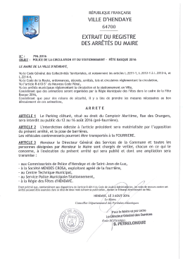 Arrête sur le parking clôturé Comptoir Maritime