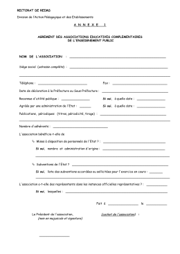 (cachet de l`association) : (nom en m ajuscule et signature)