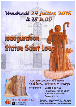 Messe: inauguration de la statue St Loup (29Juillet)