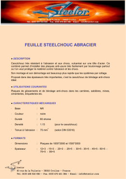 feuille steelchouc abracier